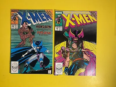 Buy X-Men #256 And #257 Classic Jim Lee Psylocke Covers High Grade Marvel 1989. • 23.71£