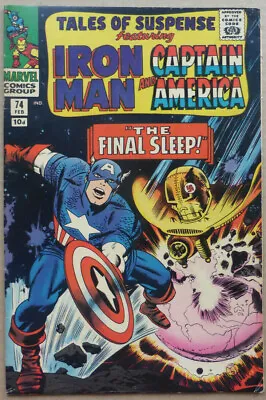 Buy TALES OF SUSPENSE #74 With GREAT 'CAPTAIN AMERICA' COVER, SILVER AGE 1966. • 28£