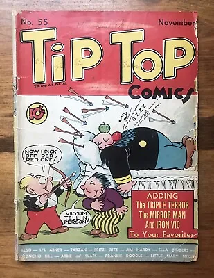 Buy 1940 Tip Top Comics #55 Golden Age Nancy Tarzan 1st App. Mirror Man Iron Vic G+ • 38.52£