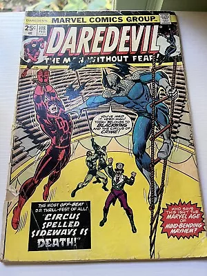 Buy Daredevil #118 (Marvel Feb 1975) GD+2.5! 1st Blackwing-John Romita • 11.84£