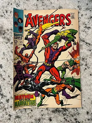 Buy Avengers # 55 VF Marvel Comic Book Hulk Thor Iron Man Captain America Wasp 7 MS1 • 126.49£