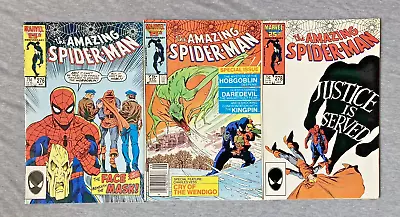 Buy Amazing Spider-Man 276/277/278 HIGH GRADE VF/NM LOT Marvel Comics 1986 Copper • 17.99£