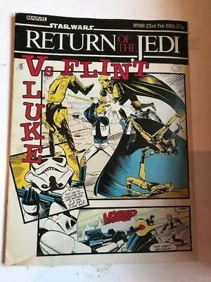 Buy Star Wars Return Of The Jedi Vintage UK Marvel Comic Issue 88 (1985)  • 2.99£
