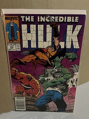 Buy Incredible Hulk 359 🔥1989 NWSTND🔥Wolverine Thing X-Men🔥Copper Comics🔥VF- • 7.91£