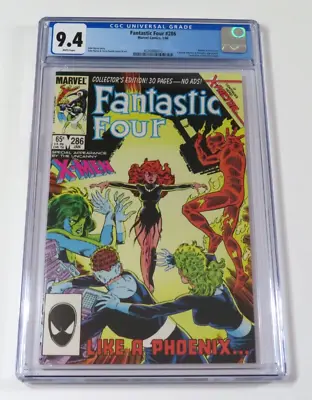 Buy Fantastic Four #286 CGC 9.4 Marvel Comics 1986 Return Of Jean Grey John Byrne • 43.48£