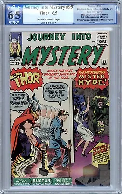 Buy JOURNEY INTO MYSTERY #99. Not CGC. 1st Mr. Hyde, 1st Full Surtur THOR. PGX 6.5 • 178.74£