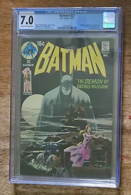 Buy Batman #227 (1970) - Neal Adams Cover! - CGC 7.0 • 1,027.79£