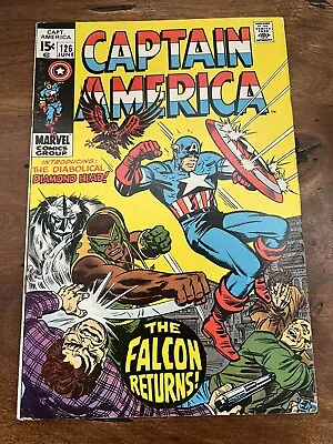 Buy Marvel Comics CAPTAIN AMERICA Falcon Returns Issue #126 Comic Book 1970 • 11.21£