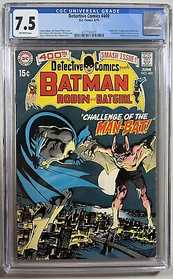 Buy Detective 400 (DC, 1970)  CGC 7.5 OWP **1st Appearance Man-Bat** • 441.55£