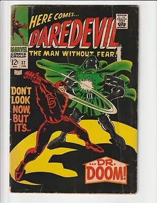 Buy Daredevil #37 (1968) Classic Dr Doom Cover  Gd/vg 3.0 Marvel Comics • 15.81£