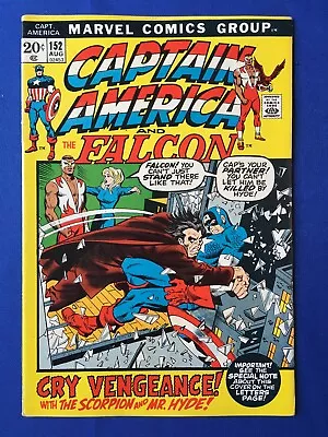 Buy Captain America #152 FN/VFN (7.0) MARVEL ( Vol 1 1972)  • 21£