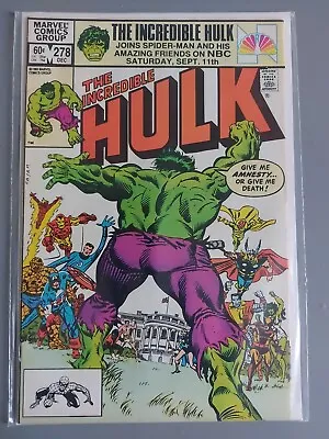 Buy Incredible Hulk #278 (1982) Avengers, X-Men, Fantastic Four, Spiderman App • 9£