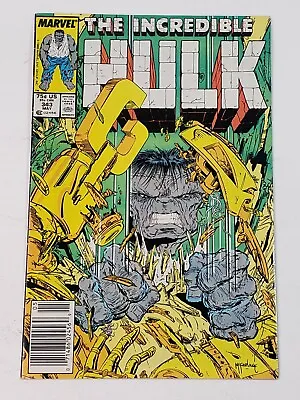 Buy The Incredible Hulk 343 NEWSSTAND Todd McFarlane 1st App Rock And Redeemer 1988 • 15.98£