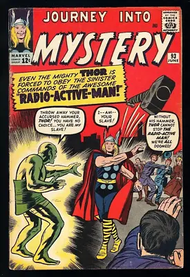 Buy Journey Into Mystery #93 Marvel 1963 (VG+) 1st App Of Radioactive Man! L@@K! • 205.37£