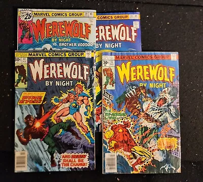 Buy WEREWOLF BY NIGHT  #38, 39, 41, 43 (Marvel Comics 1976) AVG VG/F Doug Moench • 51.39£