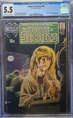 Buy House Of Secrets #92 (1971) CGC 5.5 : 1st Appearance Of SWAMP THING • 1,079.35£