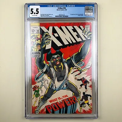Buy (Uncanny) X-Men #56 (1969) CGC 5.5, 1st Living Monolith • 79.95£