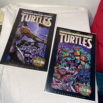 Buy Comics. TMNT Issues #60 & #61 June/ July 1993. First Printing. Mirage Publishing • 119.84£