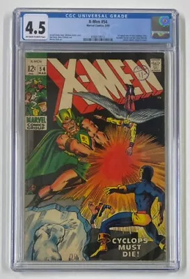 Buy X-men #54. March 1969. Marvel. 4.5 Cgc. 1st App Alex Summers (becomes Havok)! • 100£