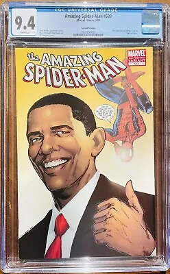 Buy Marvel Amazing Spider-man (1998) 583 - CGC 9.4 - Barack Obama Variant 2nd Print • 23.99£