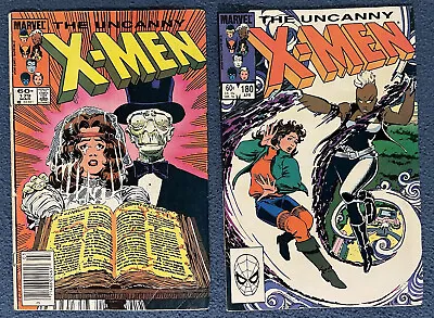 Buy Uncanny X-Men  #179 1st Leech Low Grade & #180 Emma Frost Cypher Lot Of 2 • 11.89£