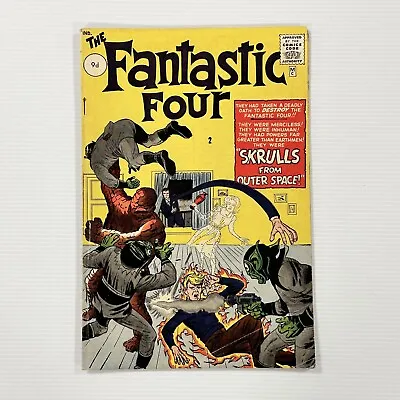 Buy Fantastic Four #2 1962 VG 1st Appearance Of Skrulls, 2nd Fantastic Four Pence • 2,280£