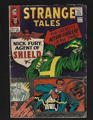 Buy Strange Tales #135 VG- Kirby 1st & Origin Nick Fury Agent Of SHIELD 1st SHIELD + • 64.01£