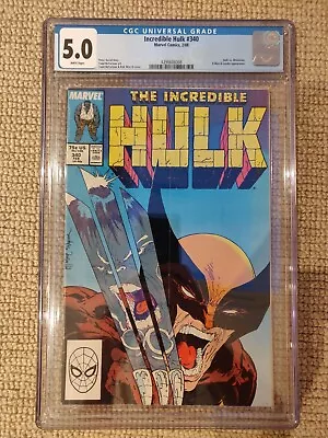 Buy Incredible Hulk #340 Marvel Comic 1988 CGC 5 Iconic Cover By Todd McFarlane • 80£