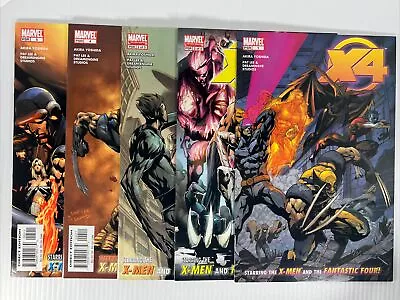 Buy X4 X-Men And Fantastic Four #1-5 Vol. 1 Complete Mini-Set Marvel Comics 2004 NM • 7.90£