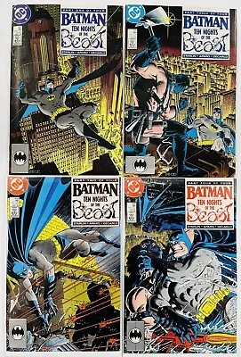 Buy Set Of 4 Batman Ten Nights Of The Beast #417-420 Dc 1988 Starlin  Vf/nm • 23.65£