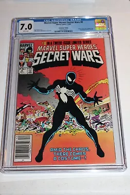 Buy CGC 7.0 Marvel Super-Heroes Secret Wars #8 Newsstand 1st Spider-Man Black Suit • 111.92£