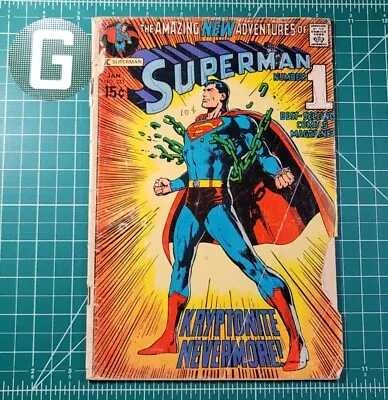Buy SUPERMAN #233 (1971) Classic Neal Adams Cvr DC Comics Kryptonite Nevermore Poor • 24.10£