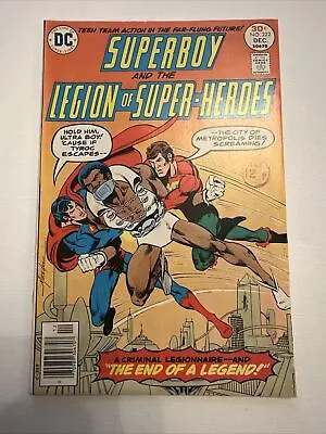 Buy SUPERBOY Legion Of Super-Heroes #222 Vs Tyroc!  Questar VF+ (8.5) 1976 DC Comics • 4.95£