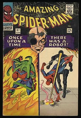 Buy Amazing Spider-Man #37 VG+ 4.5 1st Norman Osborne! Stan Lee! Marvel 1966 • 68.05£