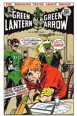Buy 11x17 Inch SIGNED Neal Adams Art Print Green Lantern Green Arrow #85 Drug Cover • 47.96£
