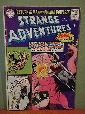 Buy STRANGE ADVENTURES #184  (2ND APP ANIMAL MAN) Gil Kane  4.0 • 11.98£