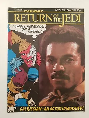 Buy Star Wars Return Of The Jedi Comic Marvel Issue 76 26th November 1984 • 6.99£