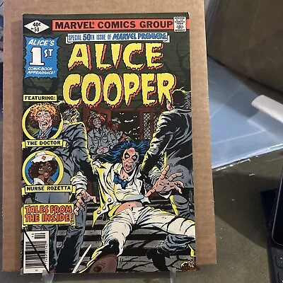 Buy Marvel Premiere #50 Alice Cooper 1st Comic Appearance Newsstand Key Issue VF/MN • 39.71£