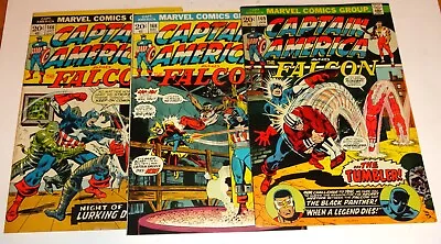 Buy Captain America & Falcon #166,168,169 F/vf 1973/74 • 24.07£