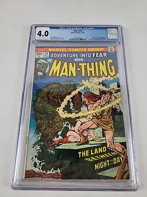 Buy Adventure Into Fear #19 CGC 4.0 1st App HOWARD THE DUCK 1973 Brand New Case! • 106.72£