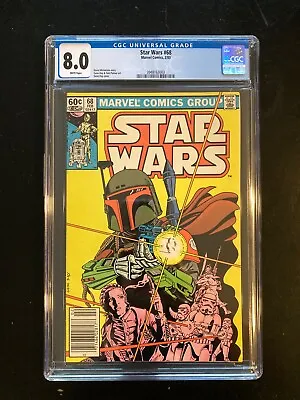 Buy STAR WARS #68 (Marvel 1977) CGC 8.0; Boba Fett Cover, Mandalorian Origins • 236.50£