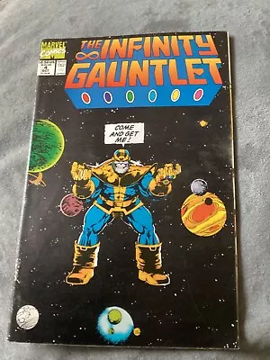 Buy Infinity Gauntlet 4. 1991. Starlin & Perez. Thanos, Warlock, Avengers, X-men. • 1.99£