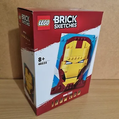 Buy LEGO 40535 Brick Sketches Marvel Iron Man Art Display Piece Festive Birthday • 18.99£