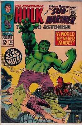 Buy Tales To Astonish The Incredible Hulk And Sub-Mariner Marvel Comics • 15.99£