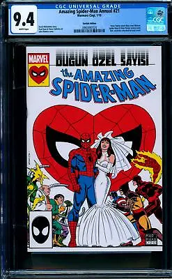 Buy *FREE US SHIPPING* Amazing Spider-Man Annual #21 Turkey CGC 9.4 WHITE • 55.35£
