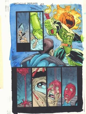 Buy Spectacular Spider-Man #243 P.3 Color Guide Art - Jack O'Lantern By John Kalisz • 13.40£