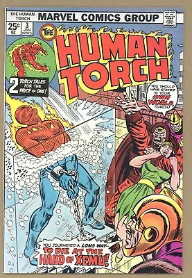 Buy Human Torch #3 FVF Kirby! Strange Tales + Golden Age Reprints! 1975 Marvel U951 • 10.27£