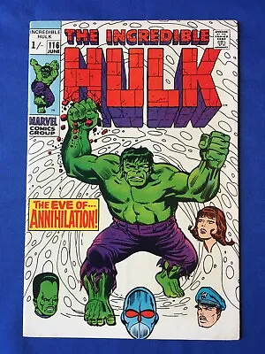 Buy Incredible Hulk #116 FN (6.0) MARVEL ( Vol 1 1969) • 22£