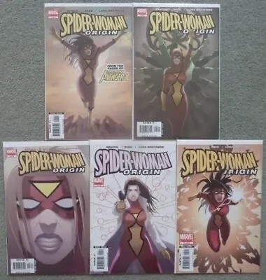 Buy Spider-woman  Origin  #1-5 Set..bendis/luna ..marvel 2006 1st Print..vfn+..2,3,4 • 19.99£
