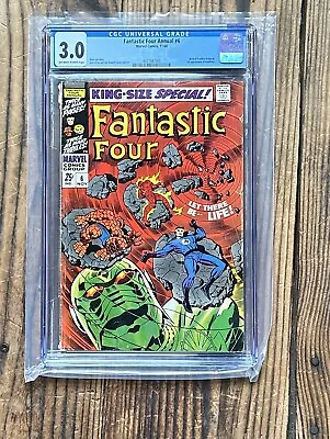 Buy Fantastic Four Annual #6 CGC 3.0 1968 1st App. Franklin Richards • 85.31£